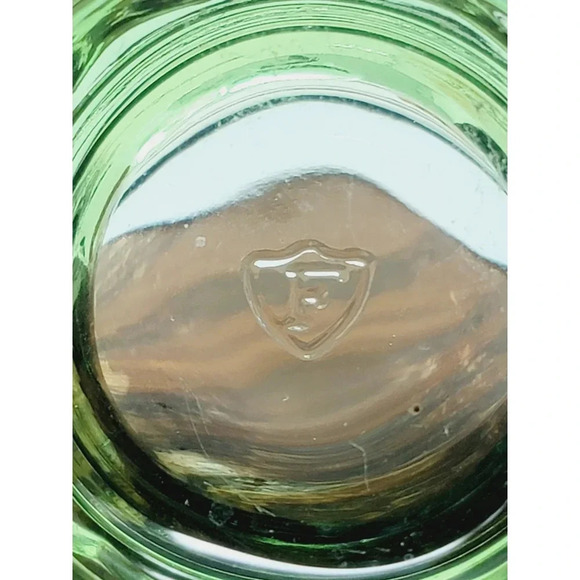 Vintage Green Federal Glass Company Mini Mug Shot Glasses Set of Two - Picture 7 of 7